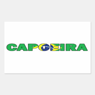 Pegatina Rectangular Capoeira