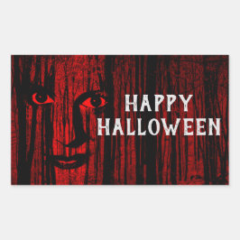 Pegatina Rectangular Cara de fantasía