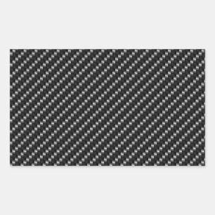 Pegatina Rectangular Carbon Fibra Look