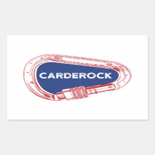 Pegatina Rectangular Carderock Climbing Carabiner