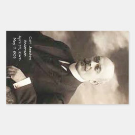 Pegatina Rectangular Carl Joachim Anderson