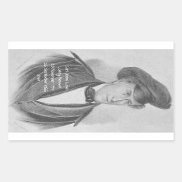 Pegatina Rectangular Carl Jonas Love Ludvig Almqvist