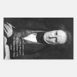 Pegatina Rectangular Carl Jonas Love Ludvig Almqvist c1835