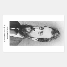 Pegatina Rectangular Carl Joseph Millöcker