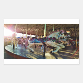 Pegatina Rectangular Carnaval de Carnaval de Carnaval de Carnaval