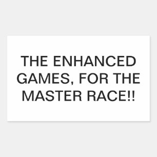 Pegatina Rectangular CARRERA DE JUEGOS MEJORADOS MASETER Hankamer Artju