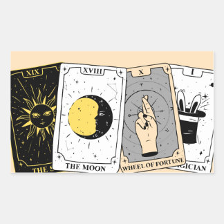 Pegatina Rectangular Carta de Tarot