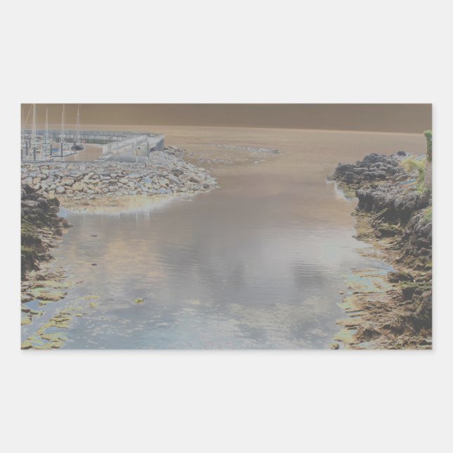 Pegatina Rectangular Casa de luz en Cascais Portugal (Anverso)