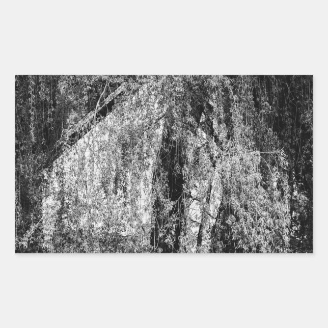 Pegatina Rectangular casa de vida (Anverso)