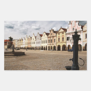 Pegatina Rectangular Casas renacentistas