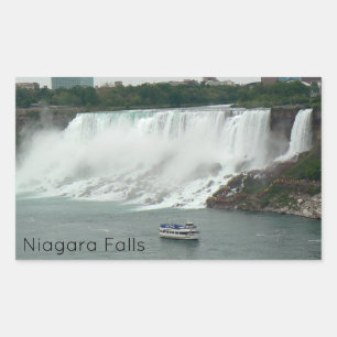 Pegatina Rectangular Cataratas del Niágara en el lado canadiense