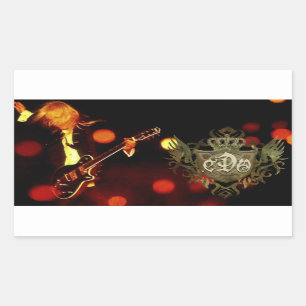 Pegatina Rectangular CDO-Guitar Chord-Pegatina