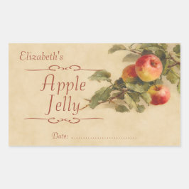 Pegatina Rectangular Celo de Apple o lata