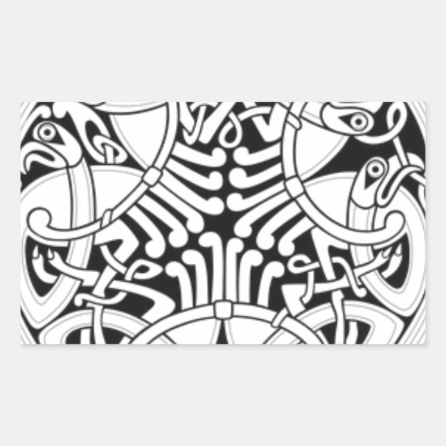Pegatina Rectangular celtic-42345__340 (1)Papel de nudo celta (Anverso)