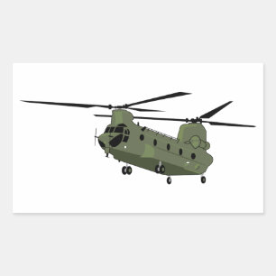 Pegatina Rectangular CH-47 Chinook