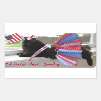 Pegatina Rectangular "¡Cheerio! Amar a los Pegatinas Smoky