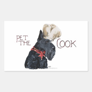 Pegatina Rectangular Chef del Territorio de Escocia