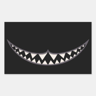 Pegatina Rectangular Cheshire Grin III