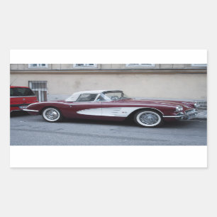 Pegatina Rectangular Chevrolet Corvette