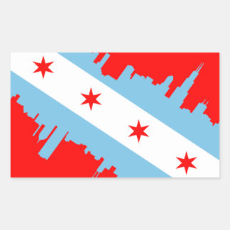 PEGATINA RECTANGULAR CHICAGO - SCUBA