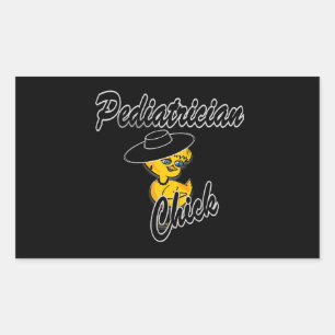Pegatina Rectangular Chick pediatra #4
