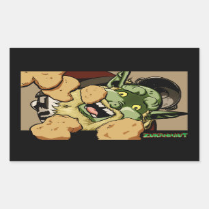 Pegatina Rectangular Chikky Nuggz