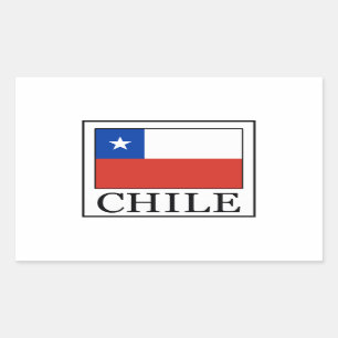 Pegatina Rectangular Chile