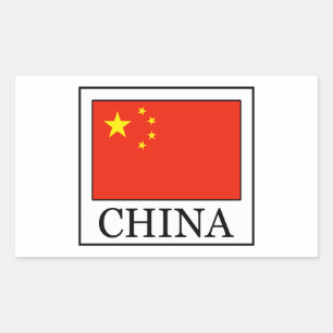 Pegatina Rectangular China