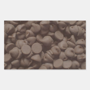 Pegatina Rectangular Chip de chocolate