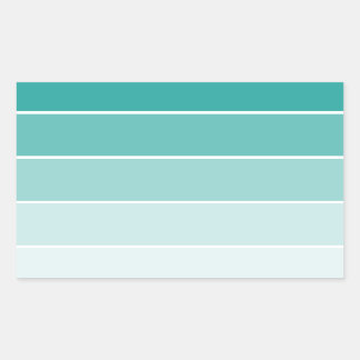Pegatina Rectangular Chip de pintura azul turquesa