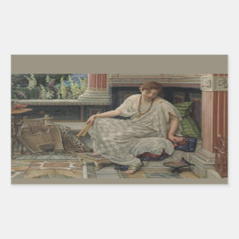 Pegatina Rectangular Chloe (por Edward Poynter)