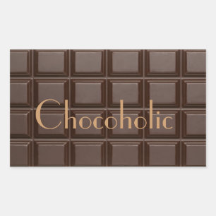 Pegatina rectangular Chocoholate Chocolate Bar