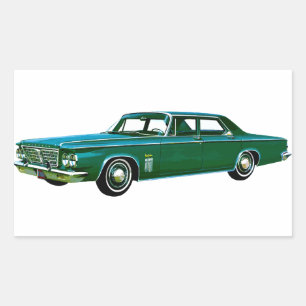 Pegatina Rectangular Chrysler New Yorker 1963