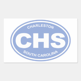 Pegatina Rectangular CHS (Charleston SC)