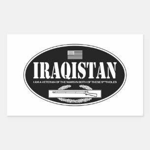 Pegatina Rectangular CIB de Iraqistan