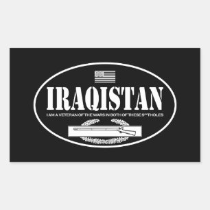 Pegatina Rectangular CIB de Iraqistan