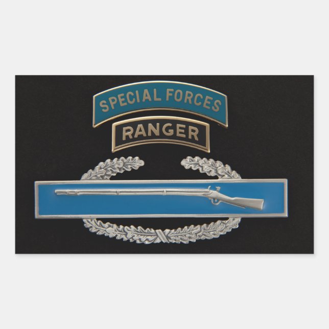 Pegatina Rectangular CIB de ranger SF (Anverso)