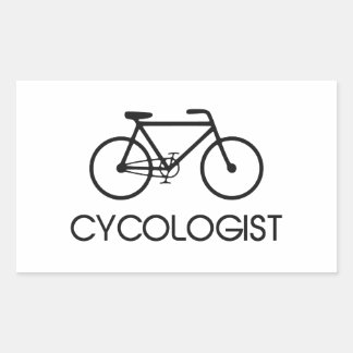 Pegatina Rectangular Ciclo de Ciclismo