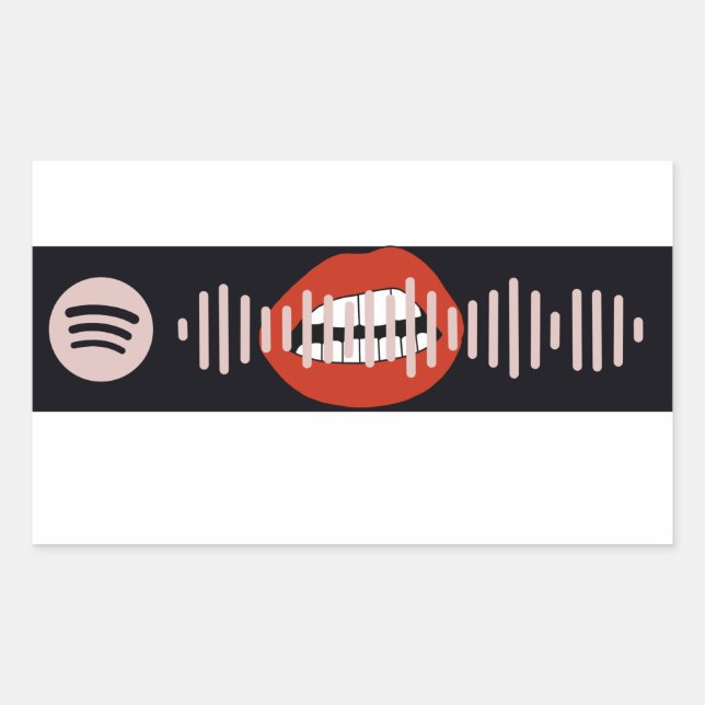 Pegatina Rectangular Cielo nocturno de Miley Cyrus Spotify Code (Anverso)