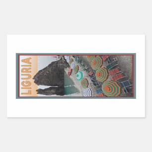 Pegatina Rectangular Cinque Terre - Liguria