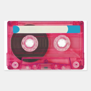 Pegatina Rectangular cinta compacta de audio