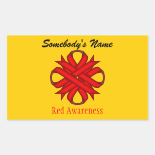 Pegatina Rectangular Cinta de la Red Clover por Kenneth Yoncich