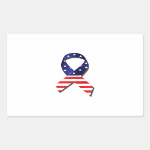Pegatina Rectangular Cinta USA