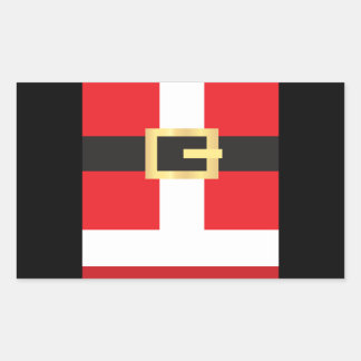 Pegatina Rectangular Cinturón Santas