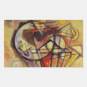Pegatina Rectangular Círculos abstractos de Kandinsky