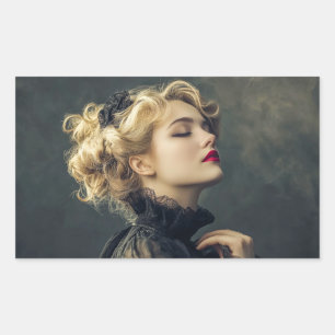 Pegatina Rectangular Circus Woman