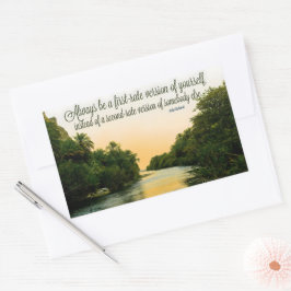 Pegatina Rectangular Cita Inspiradora de Judy Garland "de primera"