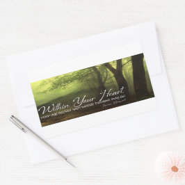 Pegatina Rectangular Cita Inspiradora de Louise Driscoll "Dentro"