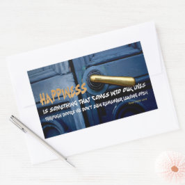 Pegatina Rectangular Cita Inspiradora de Rosa Wilder Lane