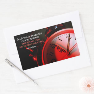 Pegatina Rectangular Cita Inspiradora de Victor Hugo "Ideas"